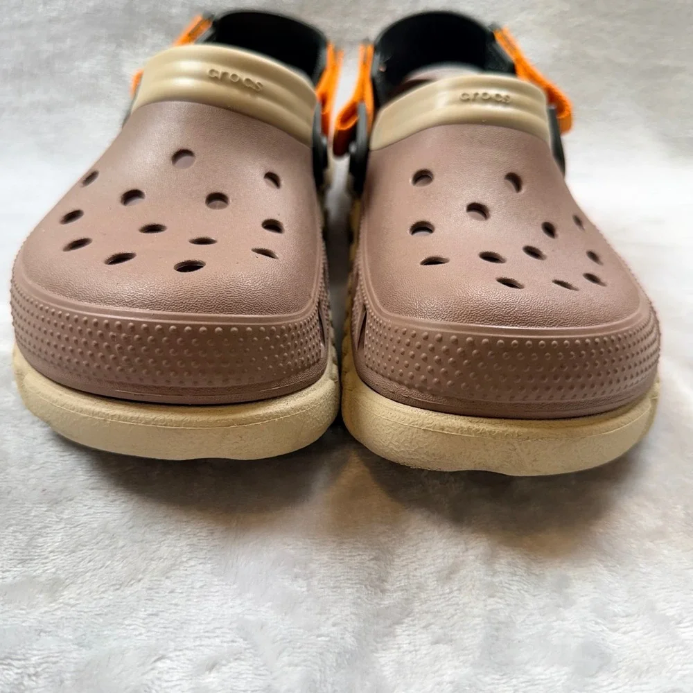 Crocs Clogs Duet Max II Truffle Back Strap Rugged M 8 / W 10 Platform Sandals